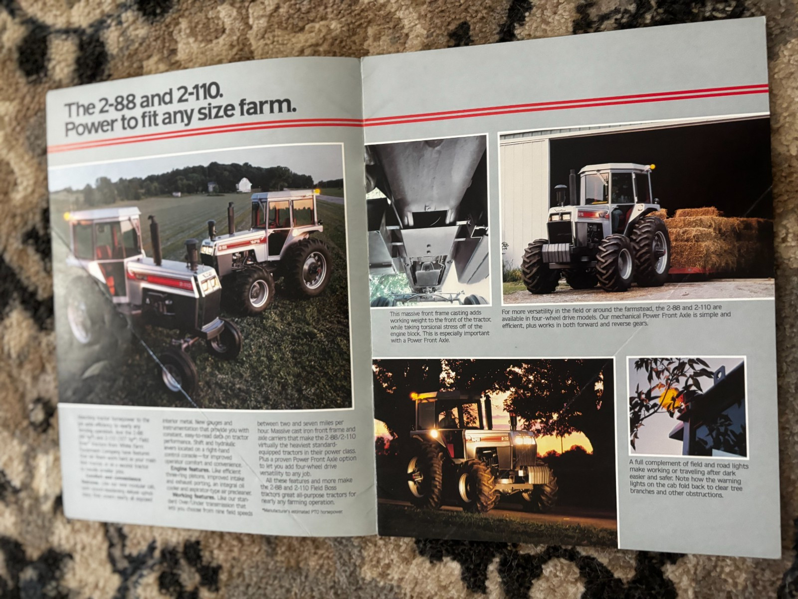 White 2-88 2-110 Tractor Brochure DCPA26