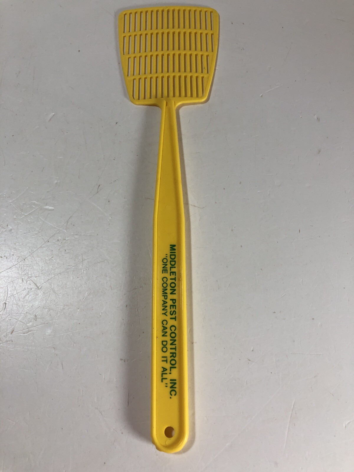 Vintage 1980’s Mini Fly Swatter Advertising Plastic Middleton Pest Control Inc