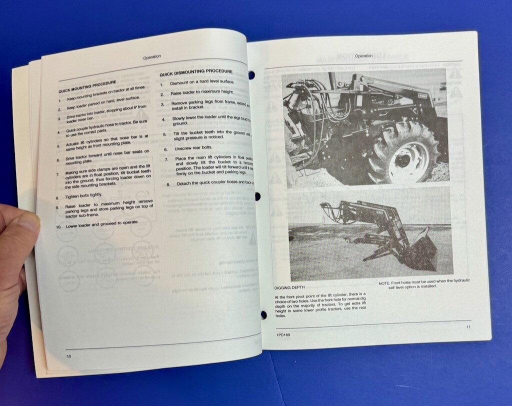 Farmhand GL545 Loader Parts Setup & Operators Manual
