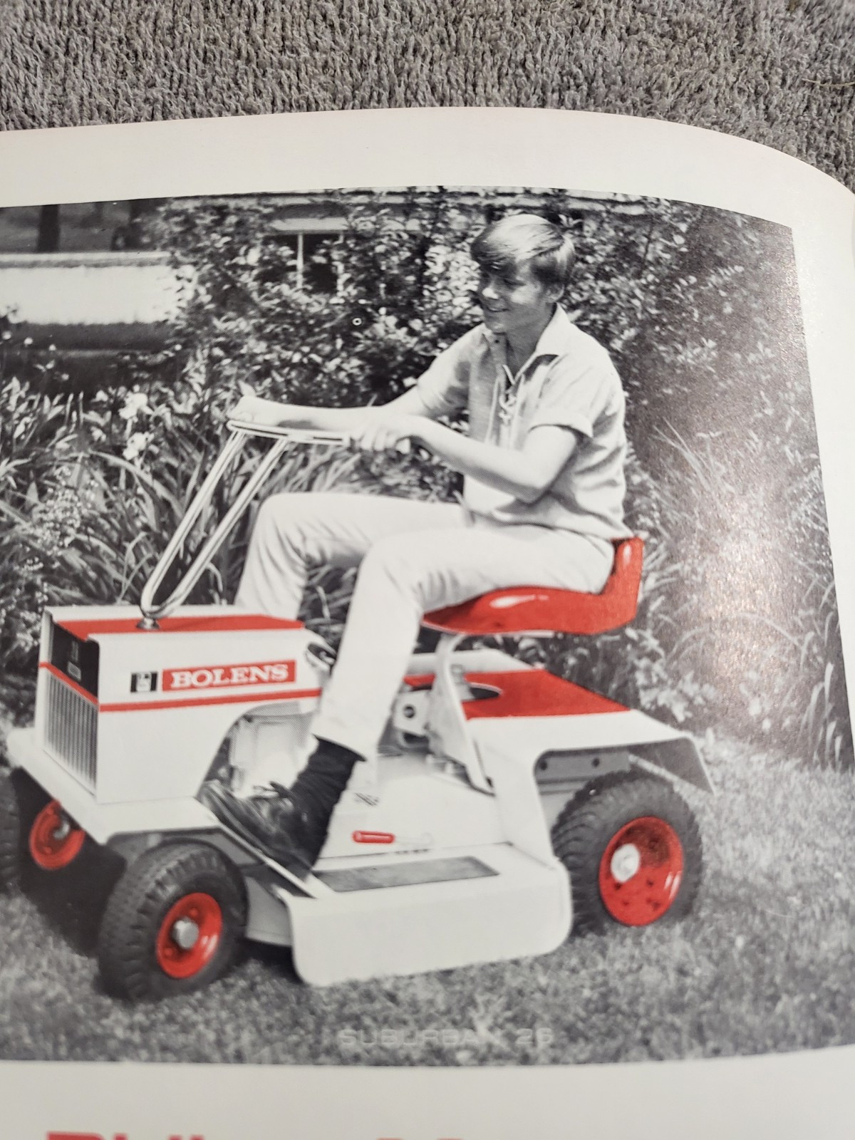 Vintage 1968 Bolens 8724 SUBURBAN 24 RIDING MOWER MOWER MUSTANG TILLER BROCHURE