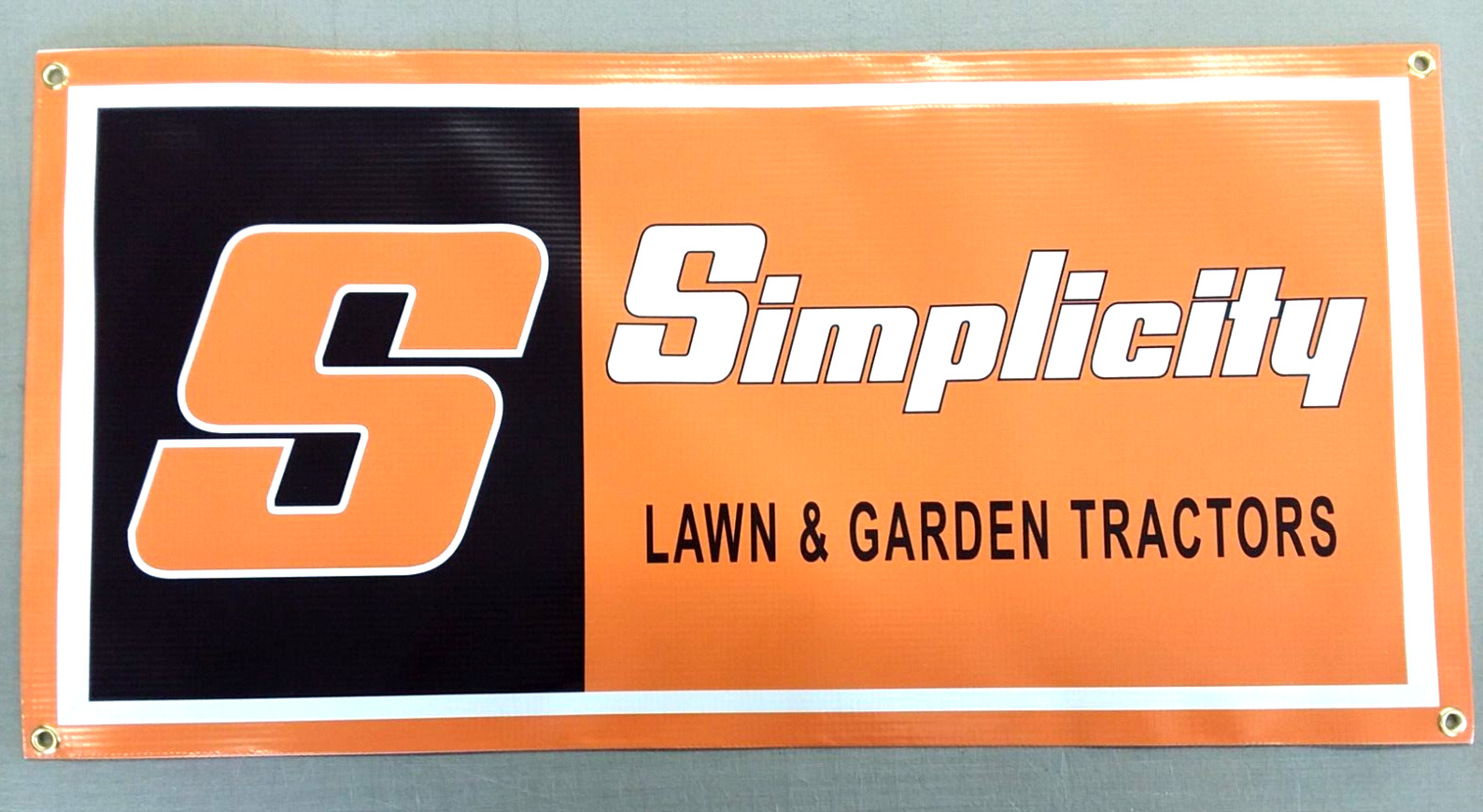 SIMPLICITY LAWN AND GARDEN TRACTOR – BANNER- 48” X 24”
