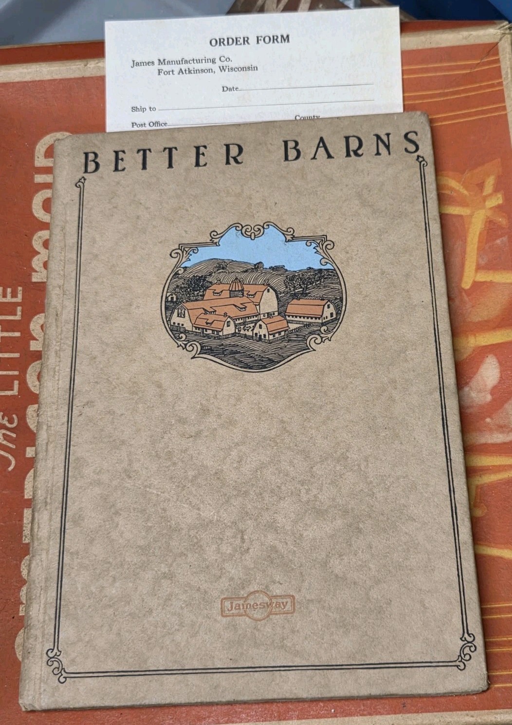 1922 Original Jamesway BETTER BARNS Cattle Livestock Dairy Building Book