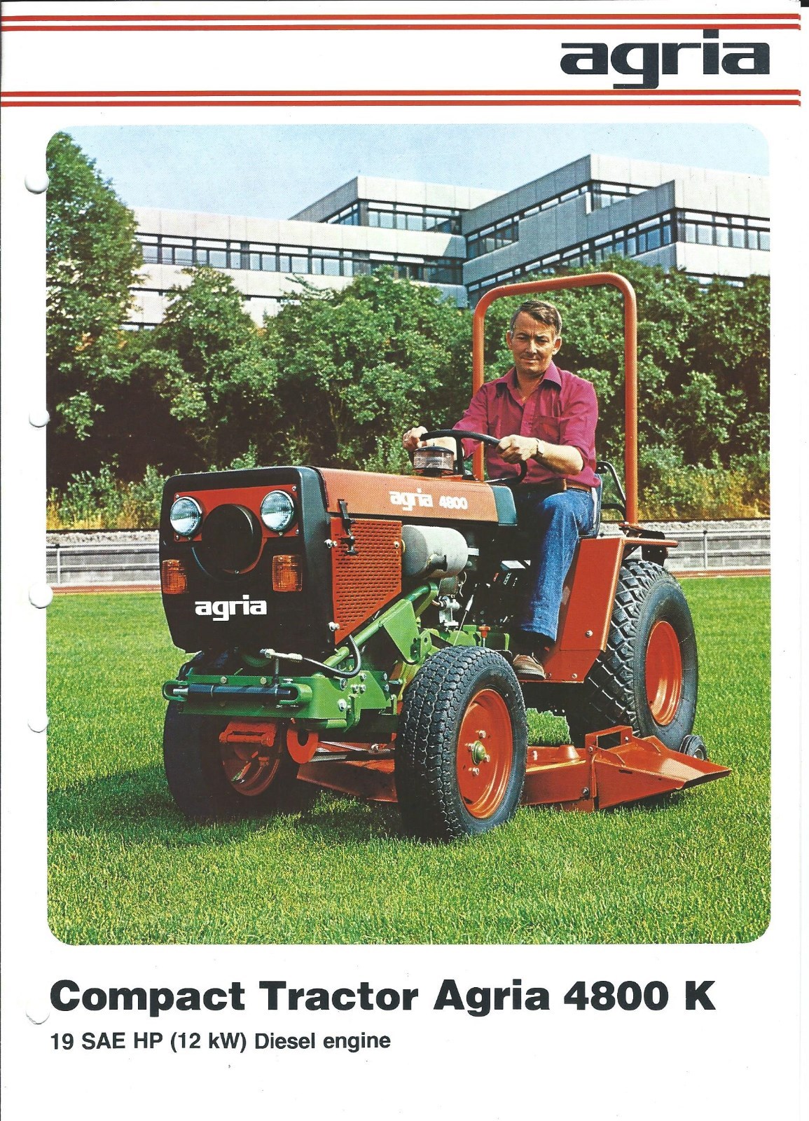 Equipment Brochure – Agria – 4800 K – Compact Tractor – Farm – c1979 (E3348)
