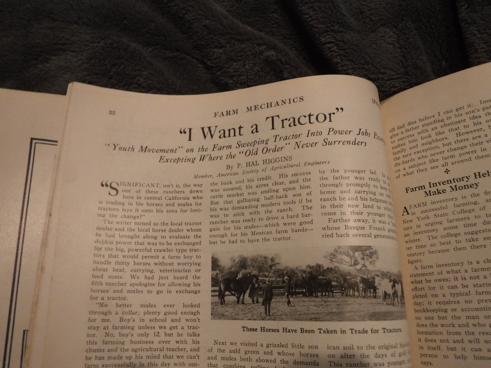 FARM MECHANICS FEB 1928 MAGAZINE Farm Improvements Machinery Equipment Building
