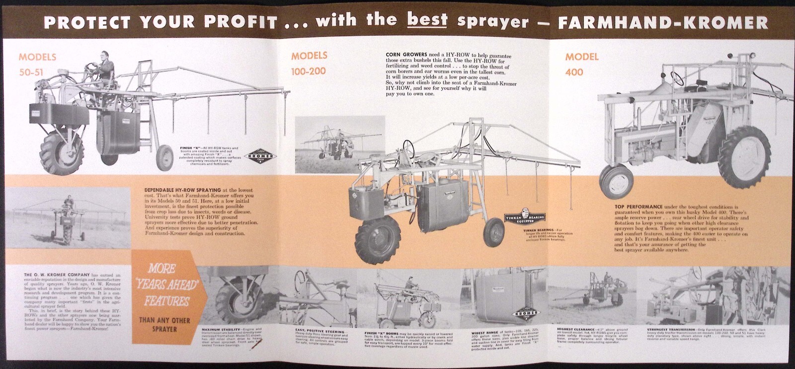1959 Hy Row Sprayers Brochure Farmhand Company Hopkins MN
