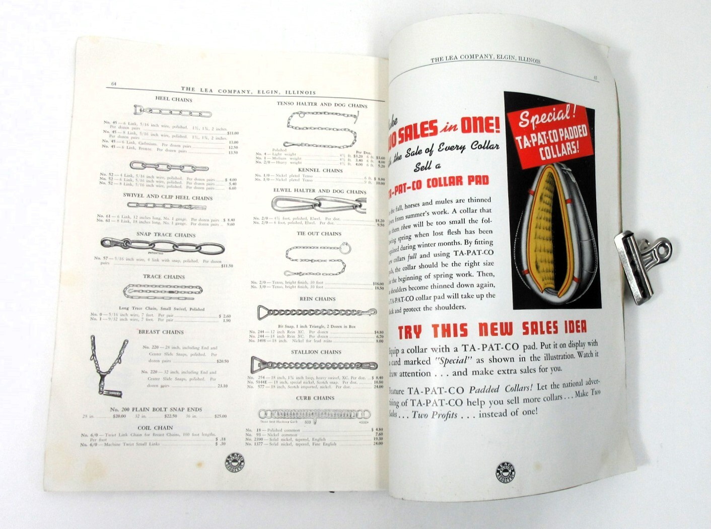 VINTAGE 1930’S HORSE EQUIPMENT CATALOG LEA COMPANY ELGIN ILLINOIS EQUIPMENT