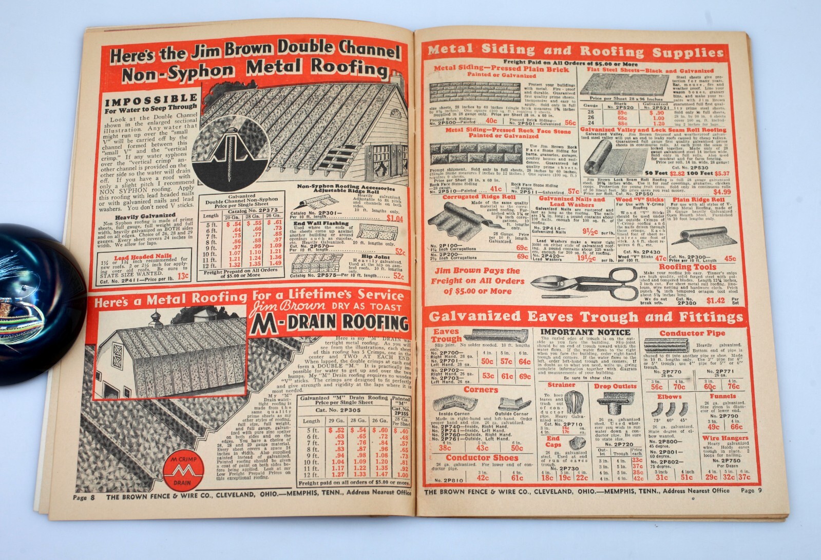1930s Jim Brown’s Fence & Wire Bargain Book Farm Supply Catalog Cleveland