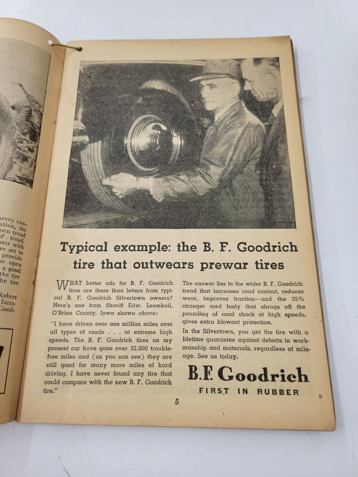 Vintage B. F. Goodrich Farmers Handbook And Almanac 1949 BF Goodrich 