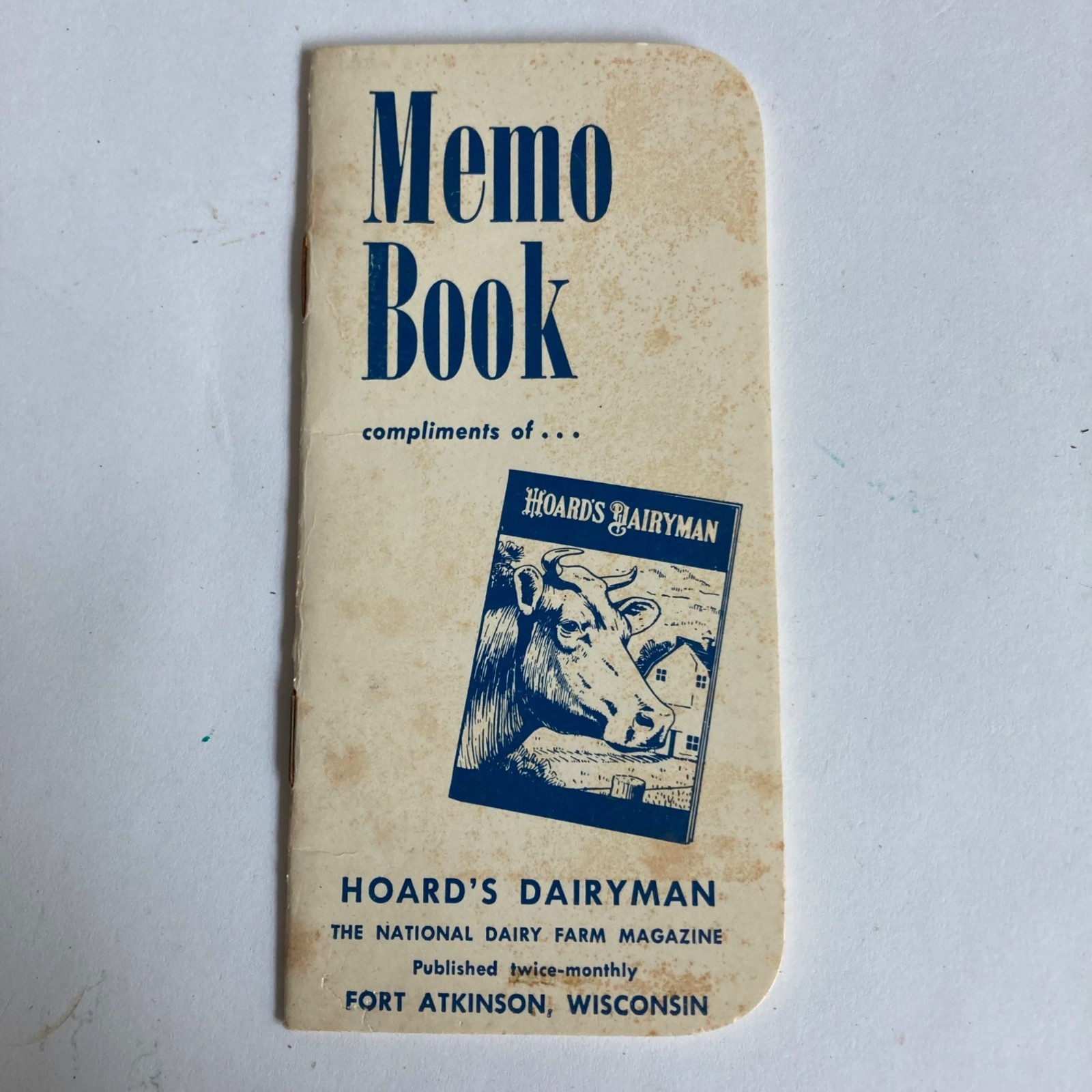 Vintage 1949 Farmer’s Pocket Ledger, 1972 Memo Book & REAL Dairy Pencil
