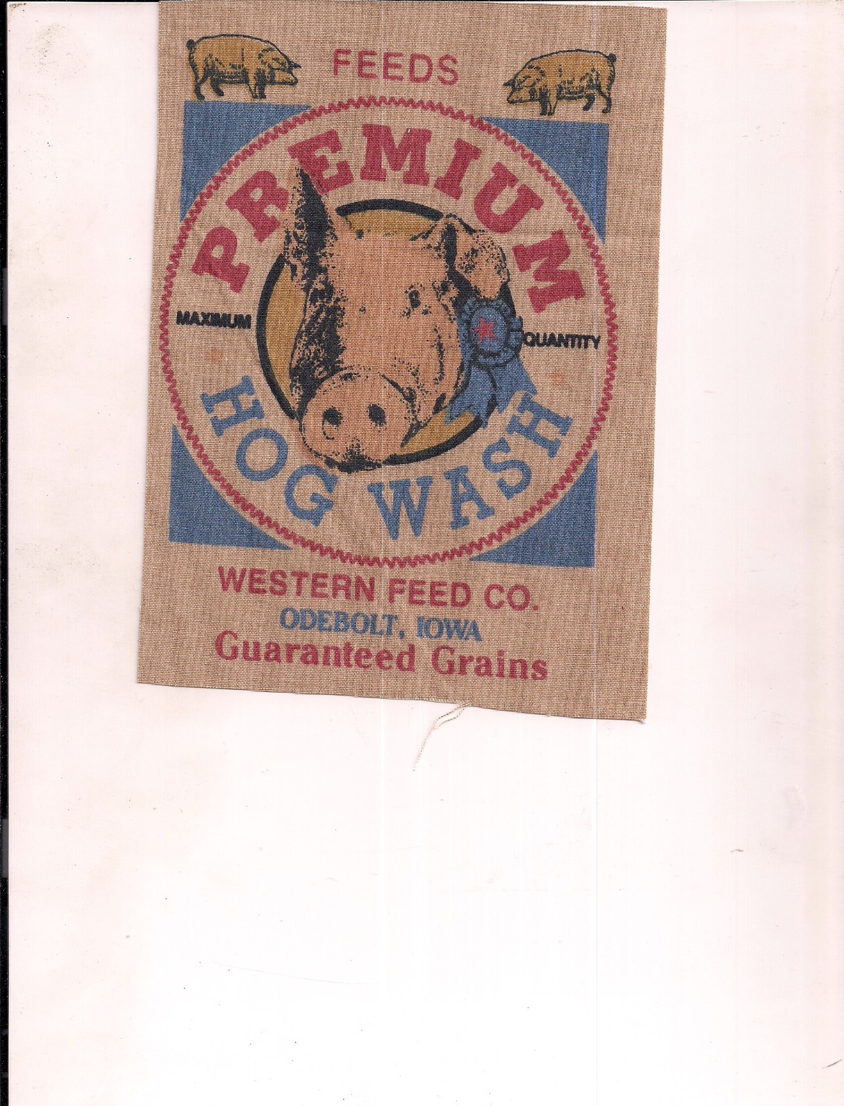 Farming Group of 6 Colorful Cotton Ad Patches