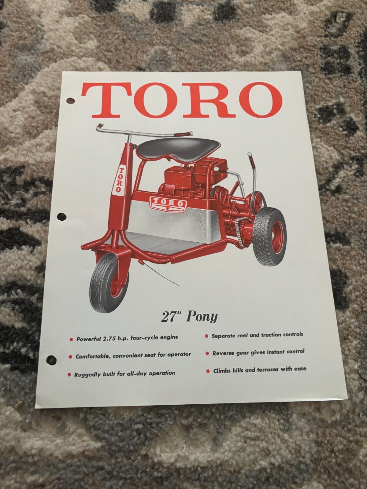 Toro 27″ Pony Brochure FCCA24