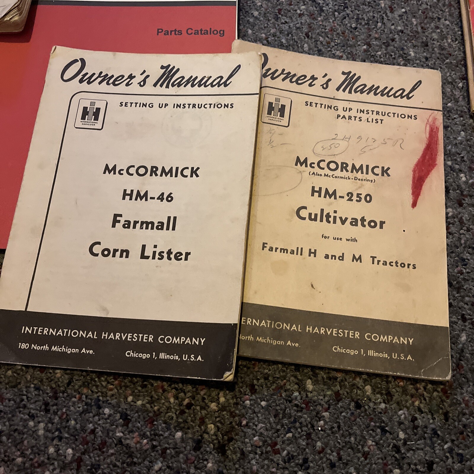 Lot Of 12 Vintage IH Farm Equipment Manuals FARMALL