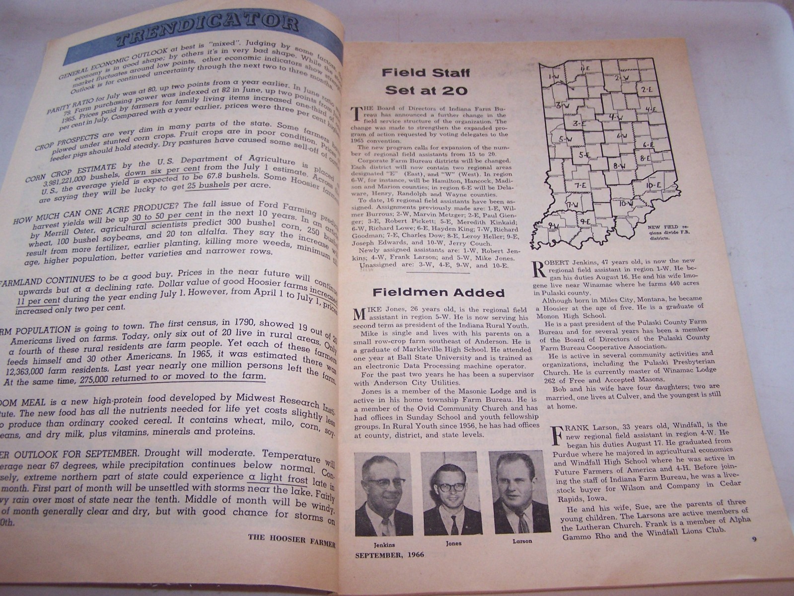 1966 HOOSIER FARMER Magazine INDIANA