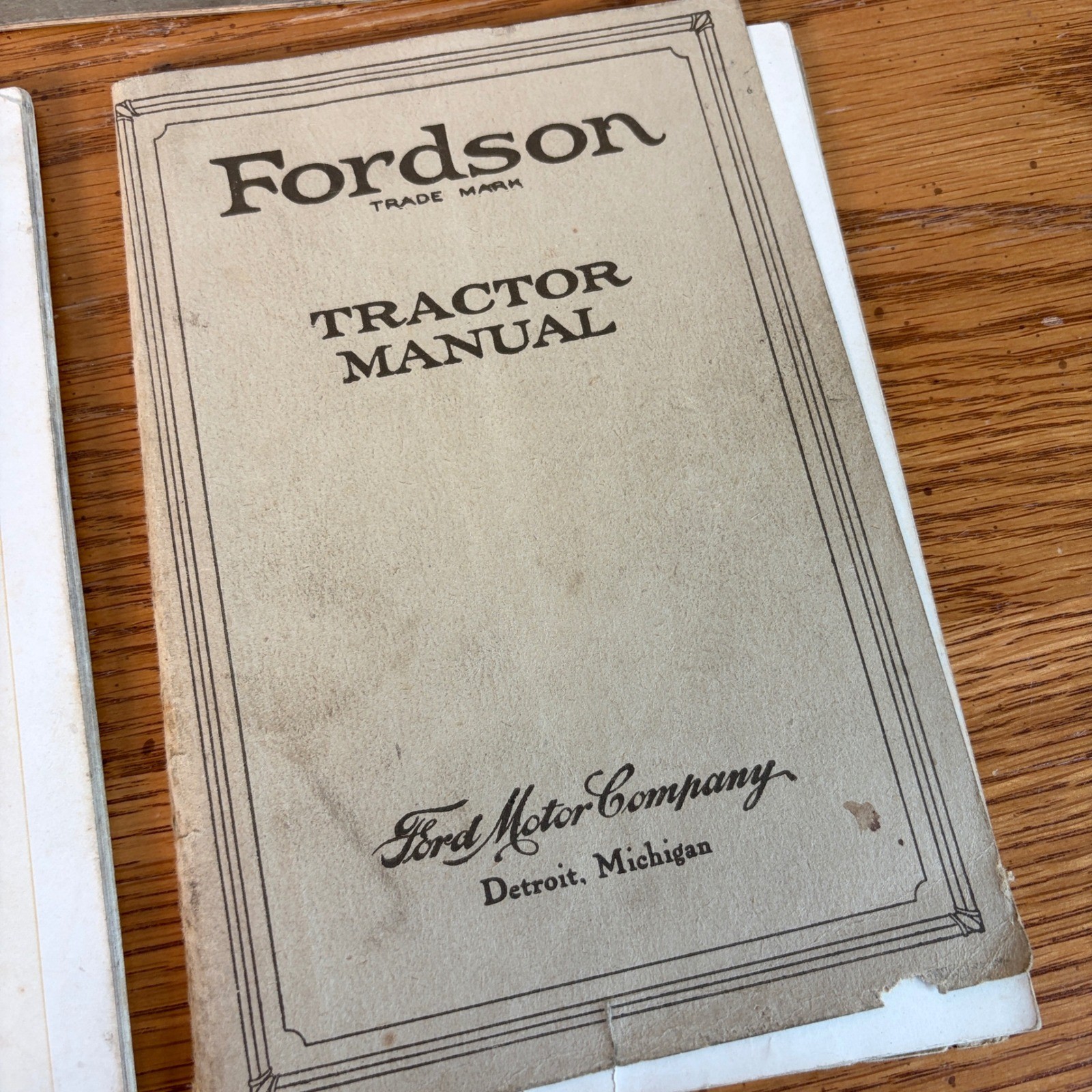 Vintage 1921 Fordson Tractor Manuals Parts List Schedule of Repair Charges Lot 4