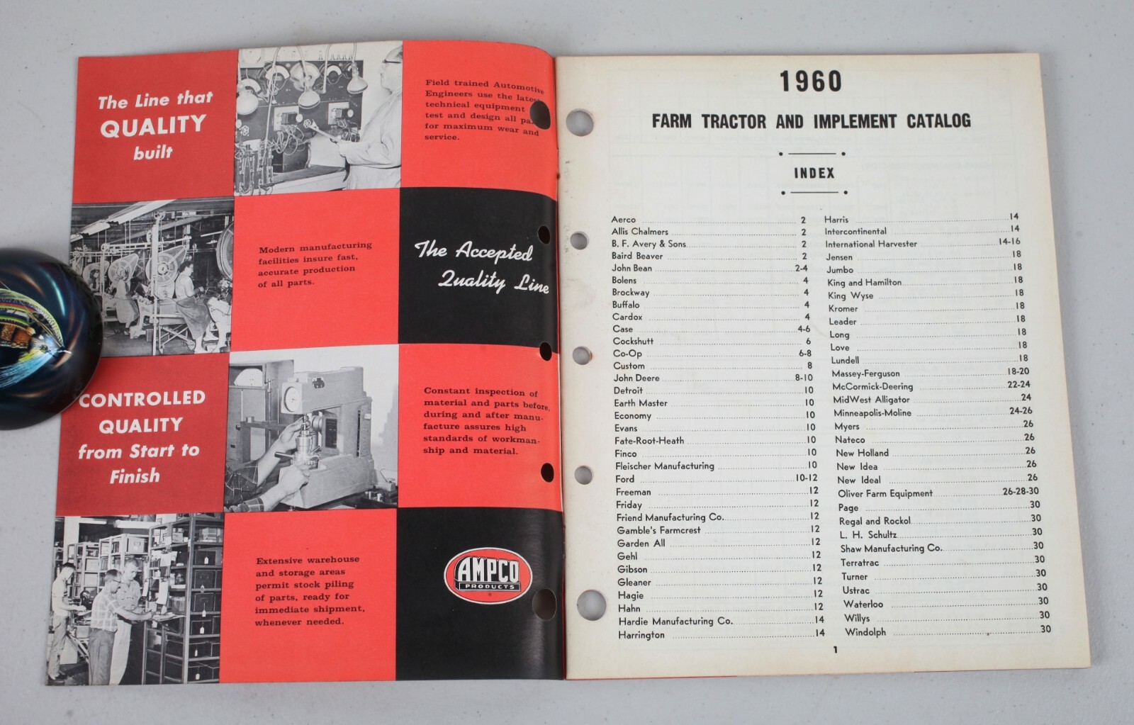 1960 Farm Tractor and Implement Ignition Catalog AMPCO Products Fond du Lac WI
