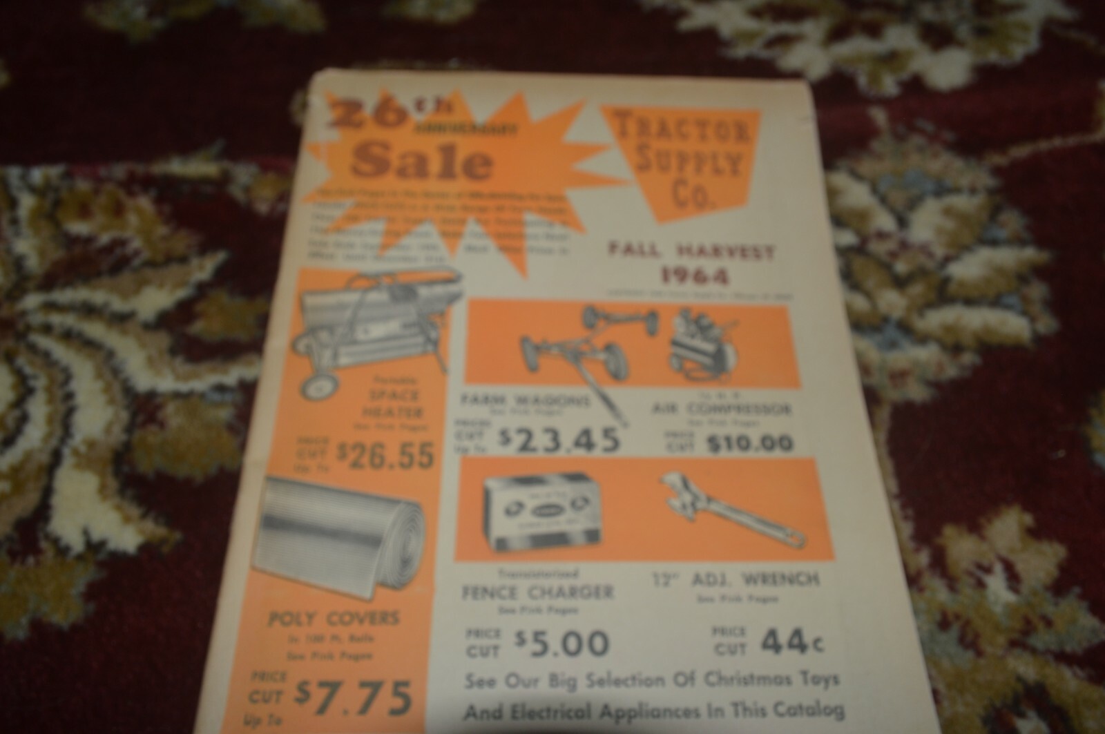 Tractor Supply Co Catalog For Fall HArvest 1964 Manual BASE