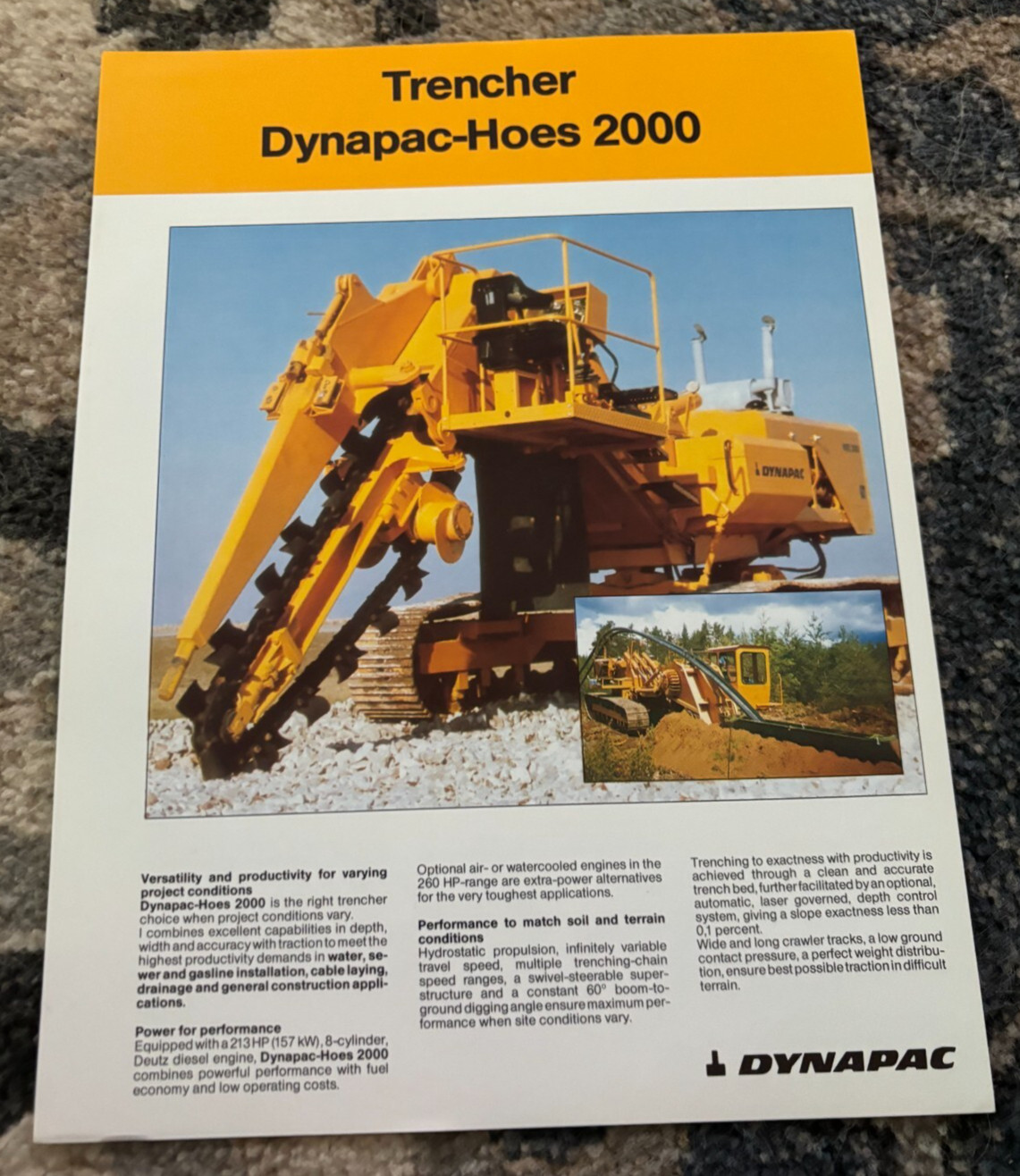 Dynapac Hoes 2000 Trencher Brochure FCCA25