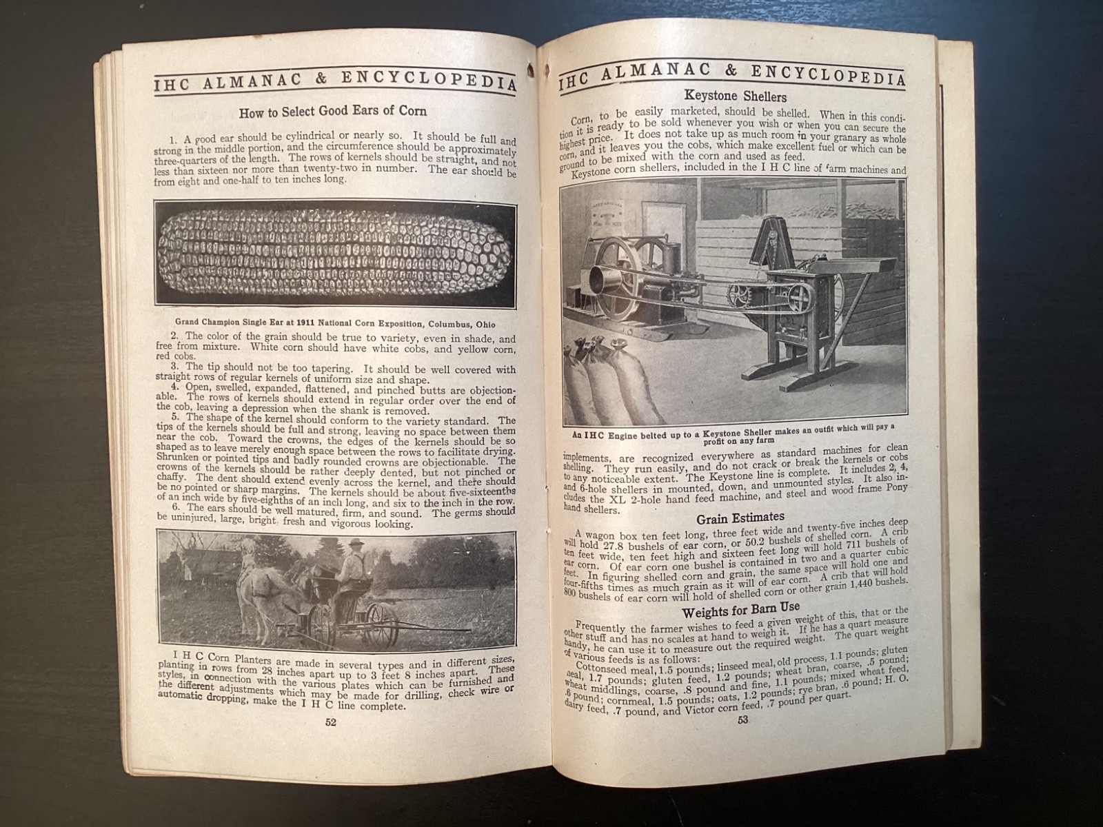 1913 INTERNATIONAL HARVESTER Lines Farmer’s ALMANAC and Encyclopedia