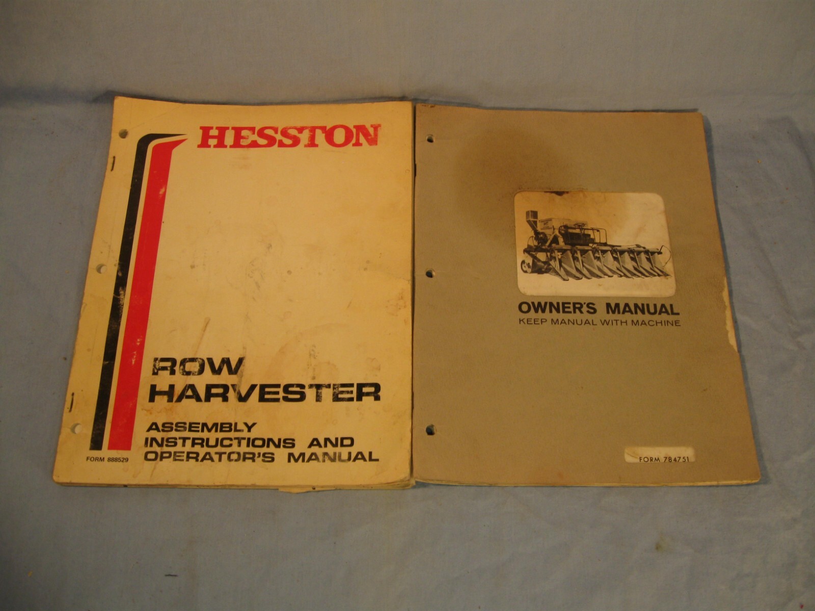 Vintage Operator’s & Owner’s Manuals for the Hesston Row Harvester
