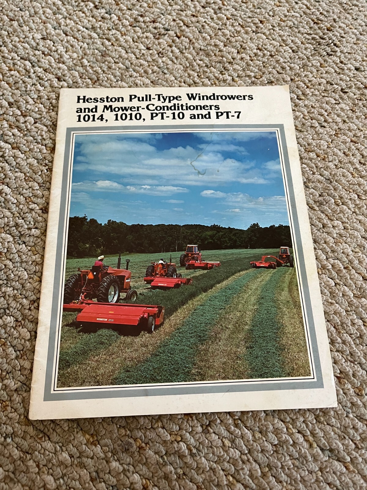 Hesston 1014 1010 PT-10 PT-7 Mower Conditioner Haybine Brochure FCCA