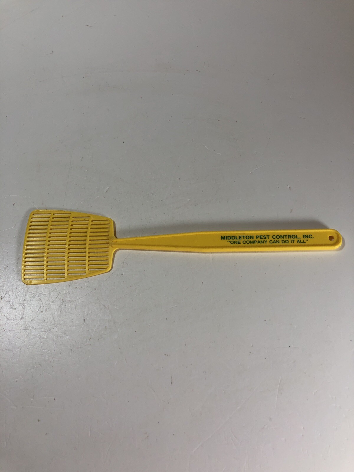 Vintage 1980’s Mini Fly Swatter Advertising Plastic Middleton Pest Control Inc