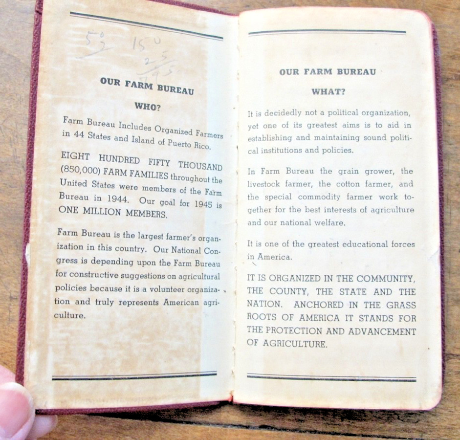 LOT OF VTG FARM POCKET LEDGERS AND GESTATION CHART ADVERTISING PROMOTIONS