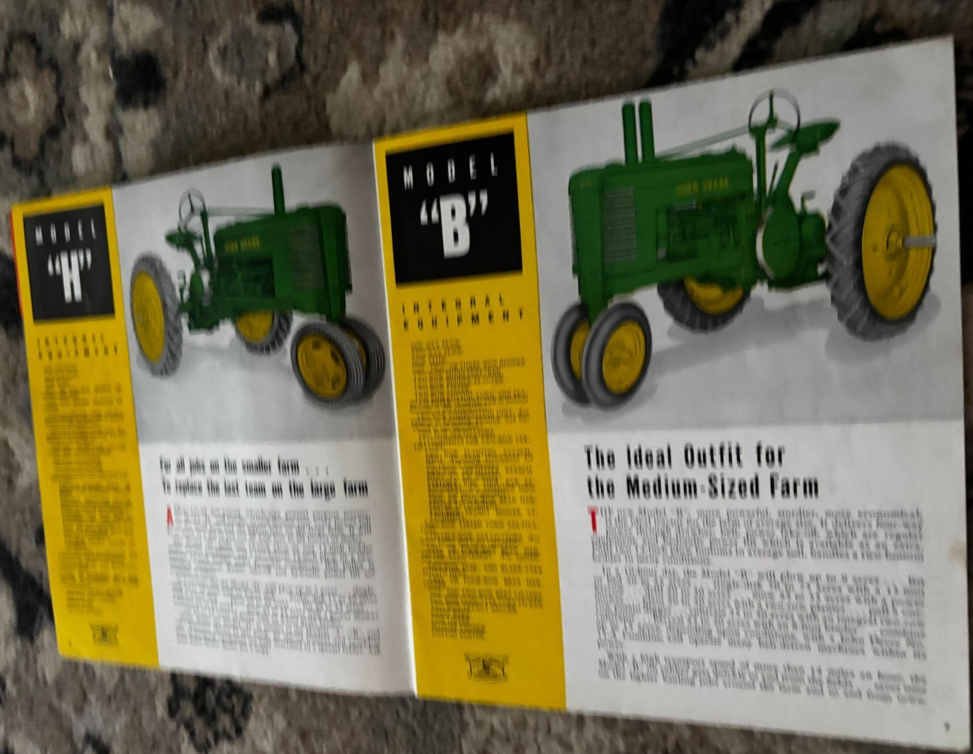 John Deere A B G H Tractor For 1941 Brochure DCPA26