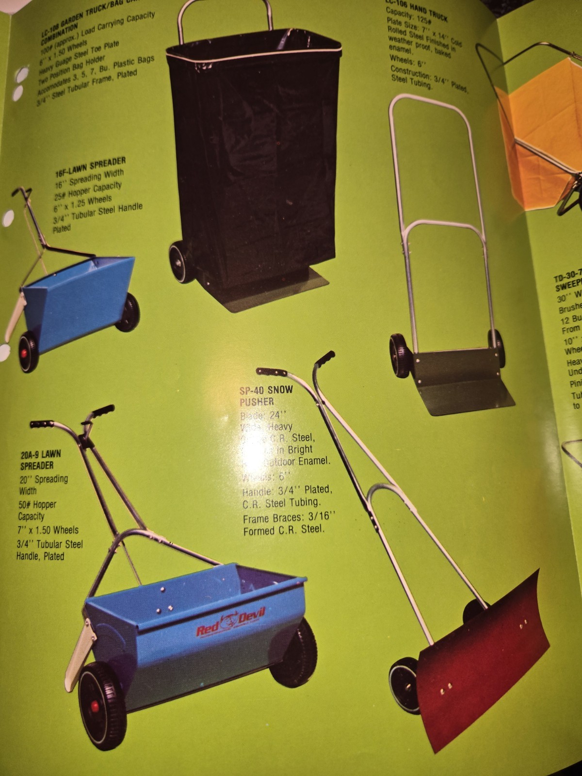 PRECISION PRODUCTS “THE GREEN KEEPERS” SPREADERS AND SWEEPERS BROCHURES