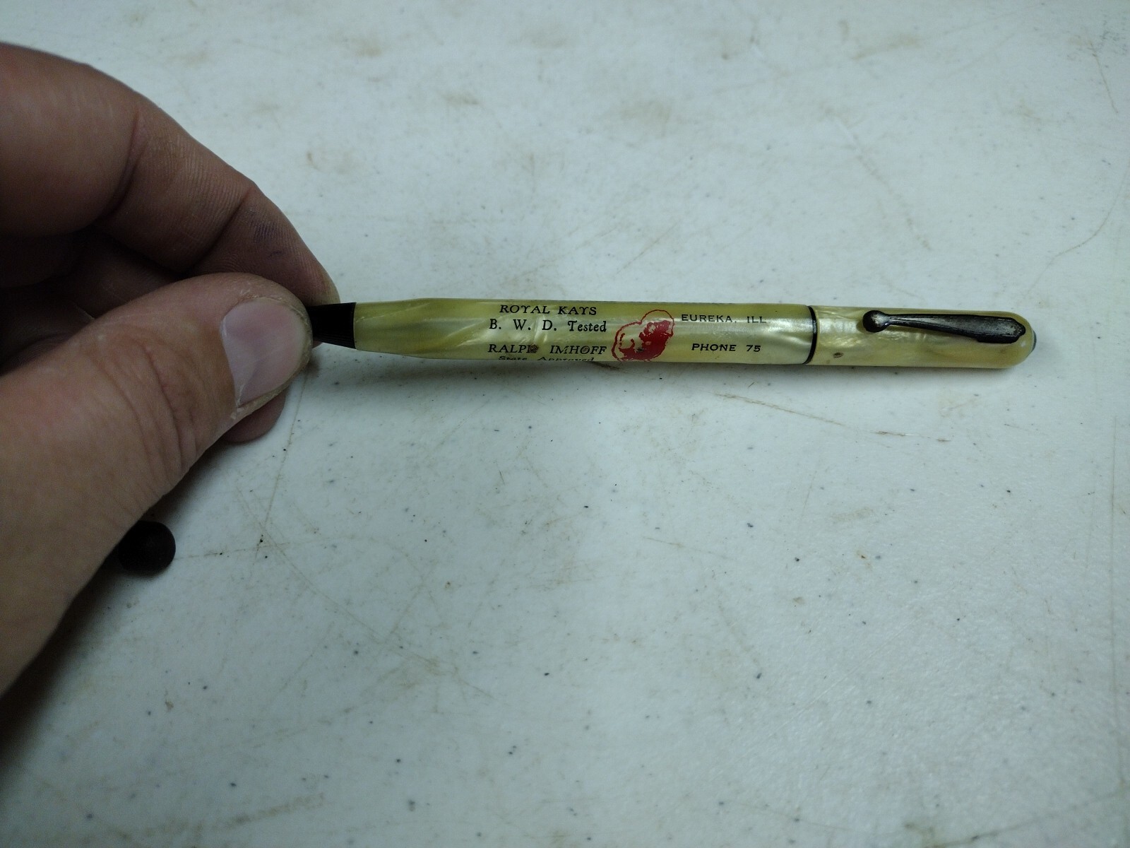 Vintage Lot Of 3 Eureka Illinois Hatchery Advertising Mechanical Pencils