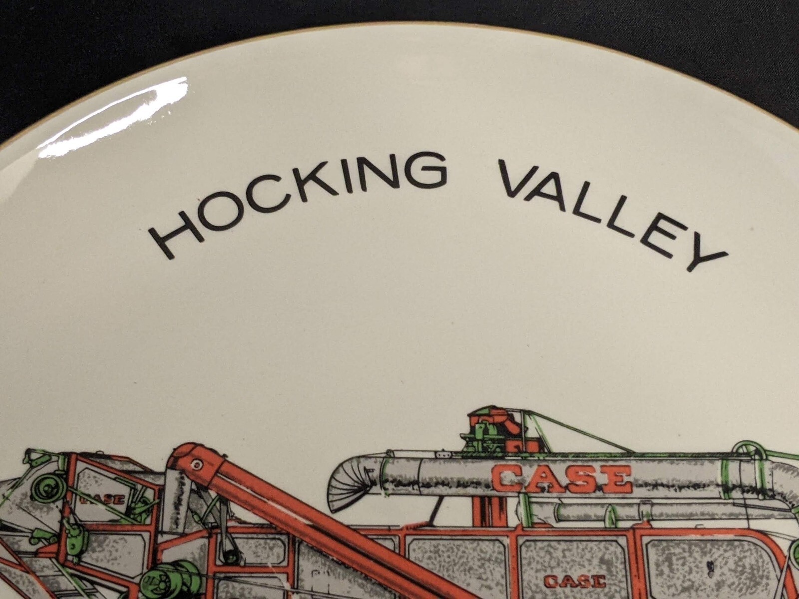Vintage Hocking Valley Steam & Antique Power Club Plate 1974