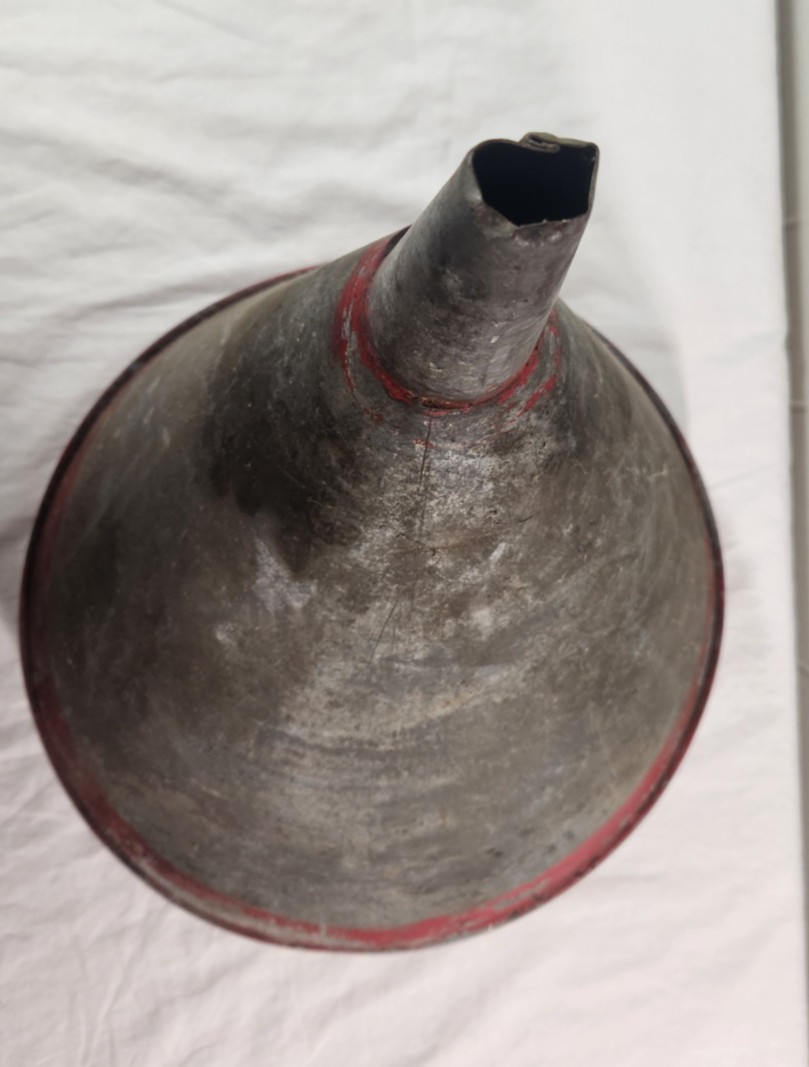 Delphos Funnel Vintage Galvanized Large Metal 14″ Tall 12 1/2″ dia Farm U.S.A.