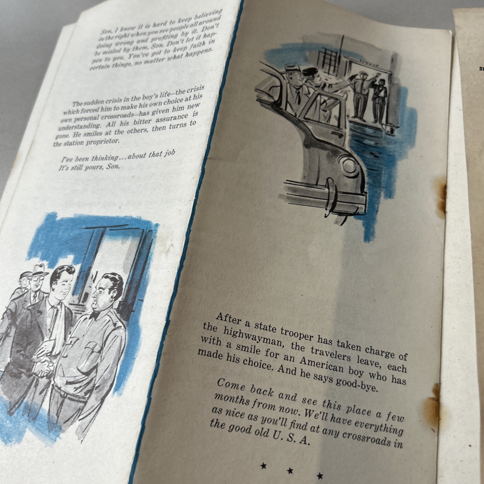 Brochure Crossroads USA produced By Oil Industry Information Committee 1940’s