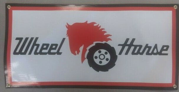 WHEEL HORSE GARDEN TRACTORS BANNER- 24″ X 12″