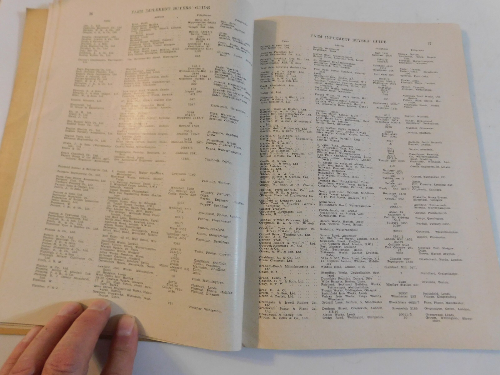 1946 FARM TRACTORS IMPLEMENT BUYER’S GUIDE EXPORT EDITION ALBION MACHINES