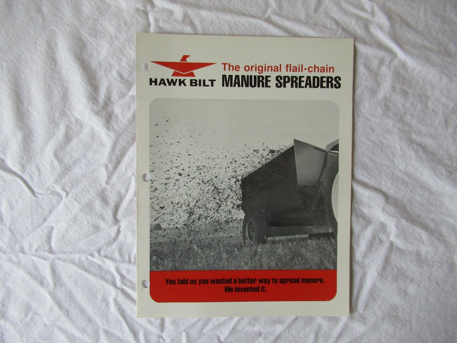 1973 Hawk Bilt manure spreaders brochure