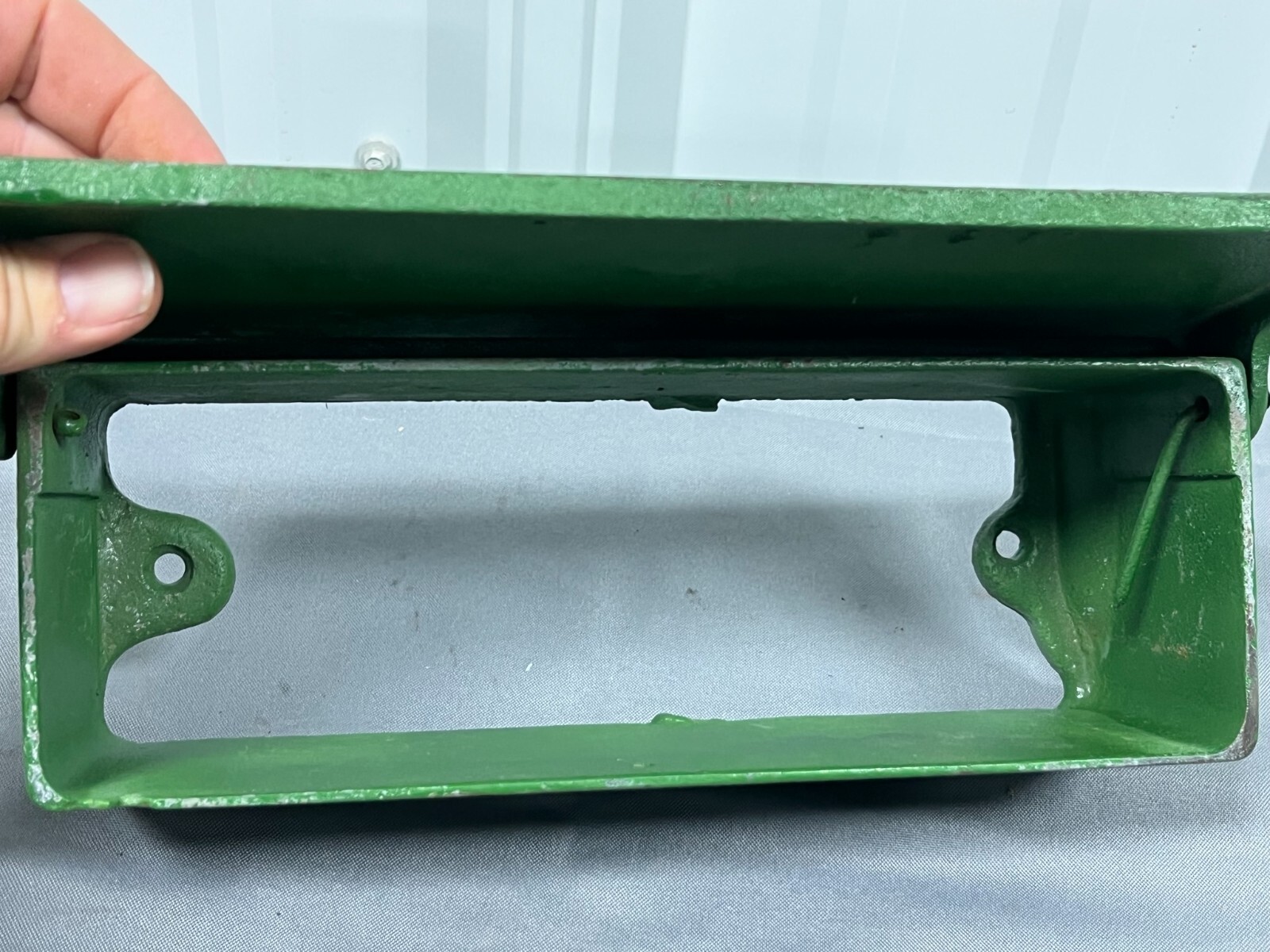 Vintage PLANO Mfg Cast Iron TOOLBOX Old Original Chicago IHC