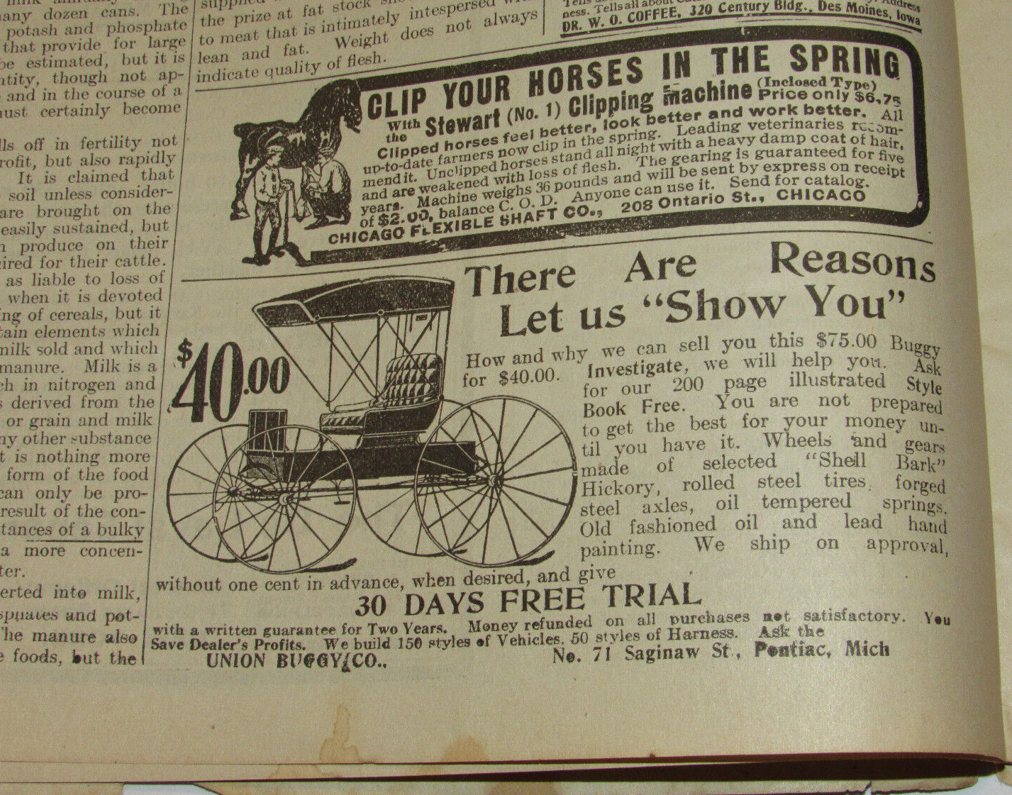 5 VTG 1906-07 ‘AGRICULTURAL EPITOMIST’ MAGAZINES! ONLY PAPER PRINTED ON A FARM!