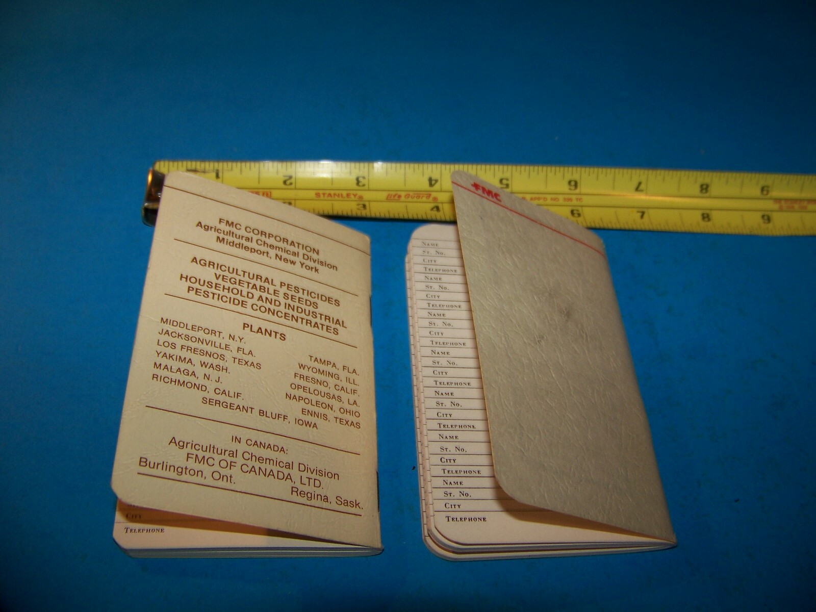 FMC Corp. Agricultural Farmers “Daily Reminder” Memo Booklet Vintage 1975 & 1980