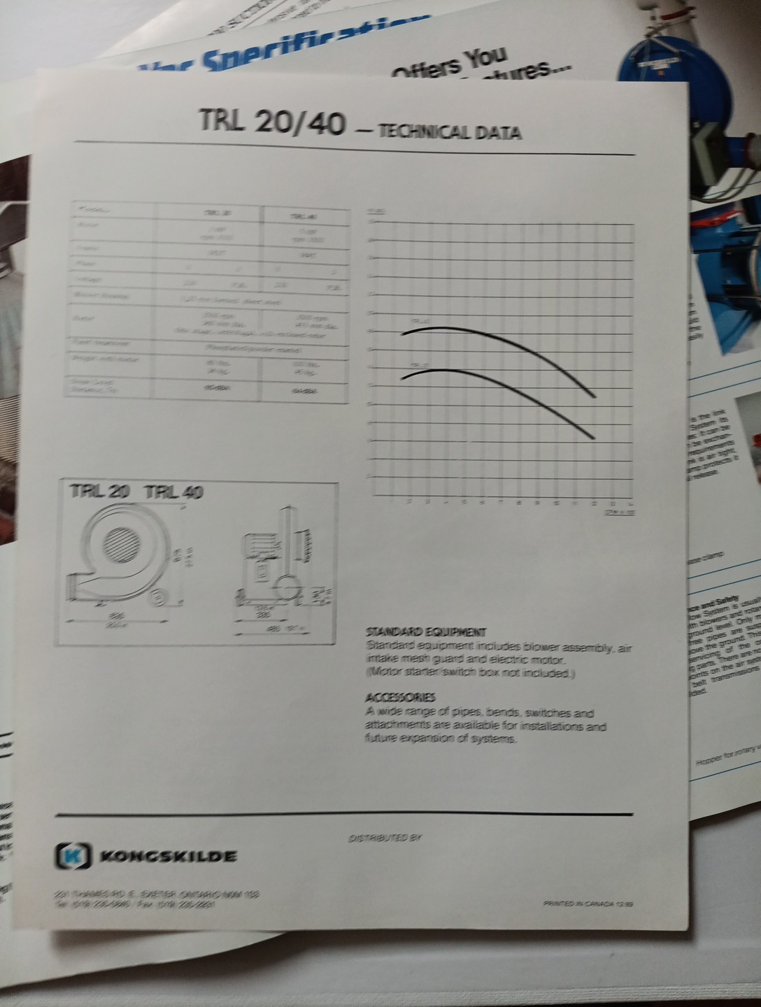 1990s Kongskilde Grain Blowers Vac Air Systems Sales Brochures Lot Of 3