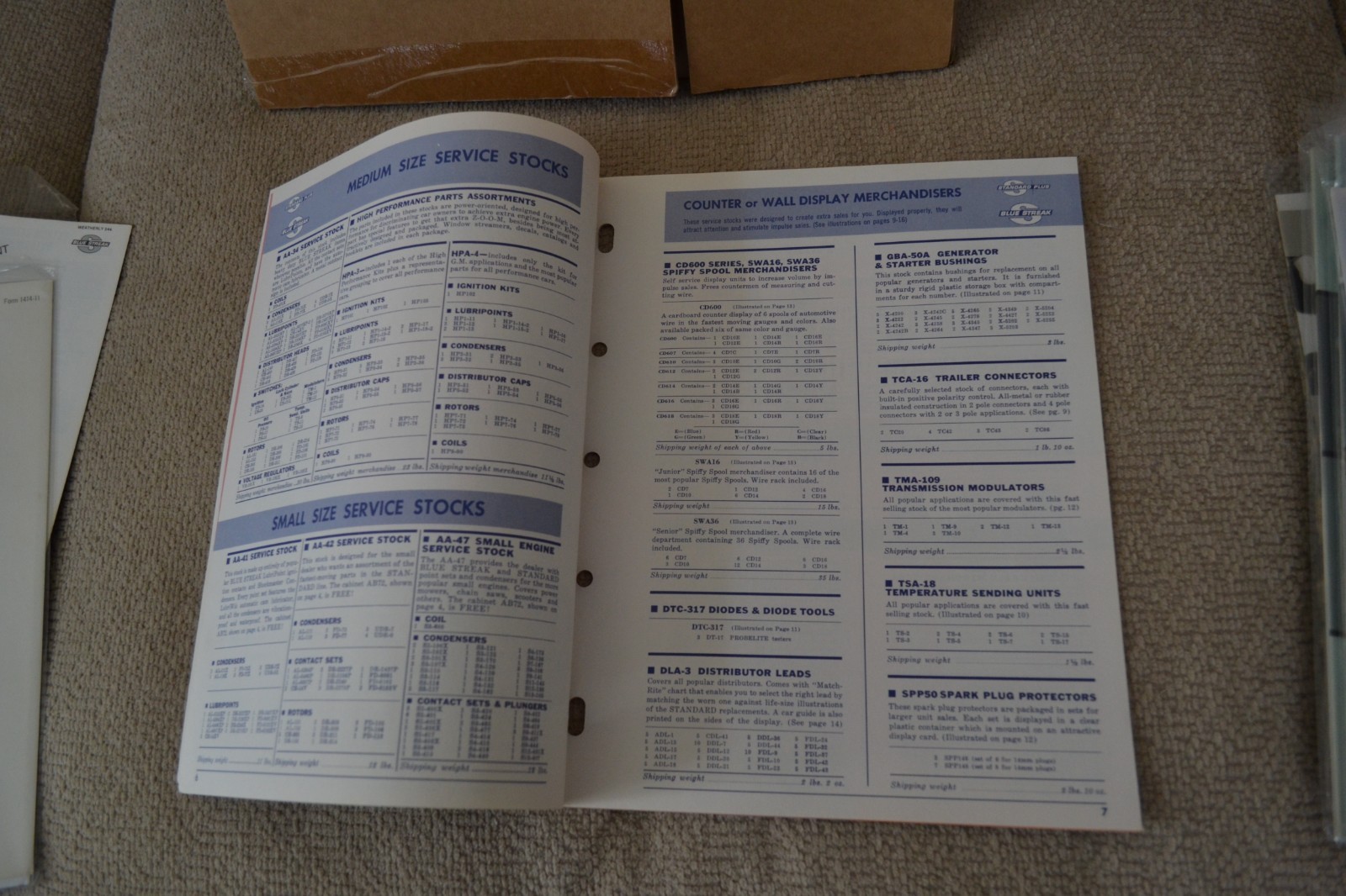 VTG 1972 Standard Blue Streak Stockmaster Plan Catalog & Dealer Bonus