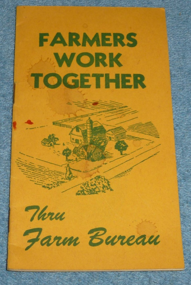 Vtg 1940s Ohio Farm Bureau Agricultural Advertising Pocket Notepad Book Unused