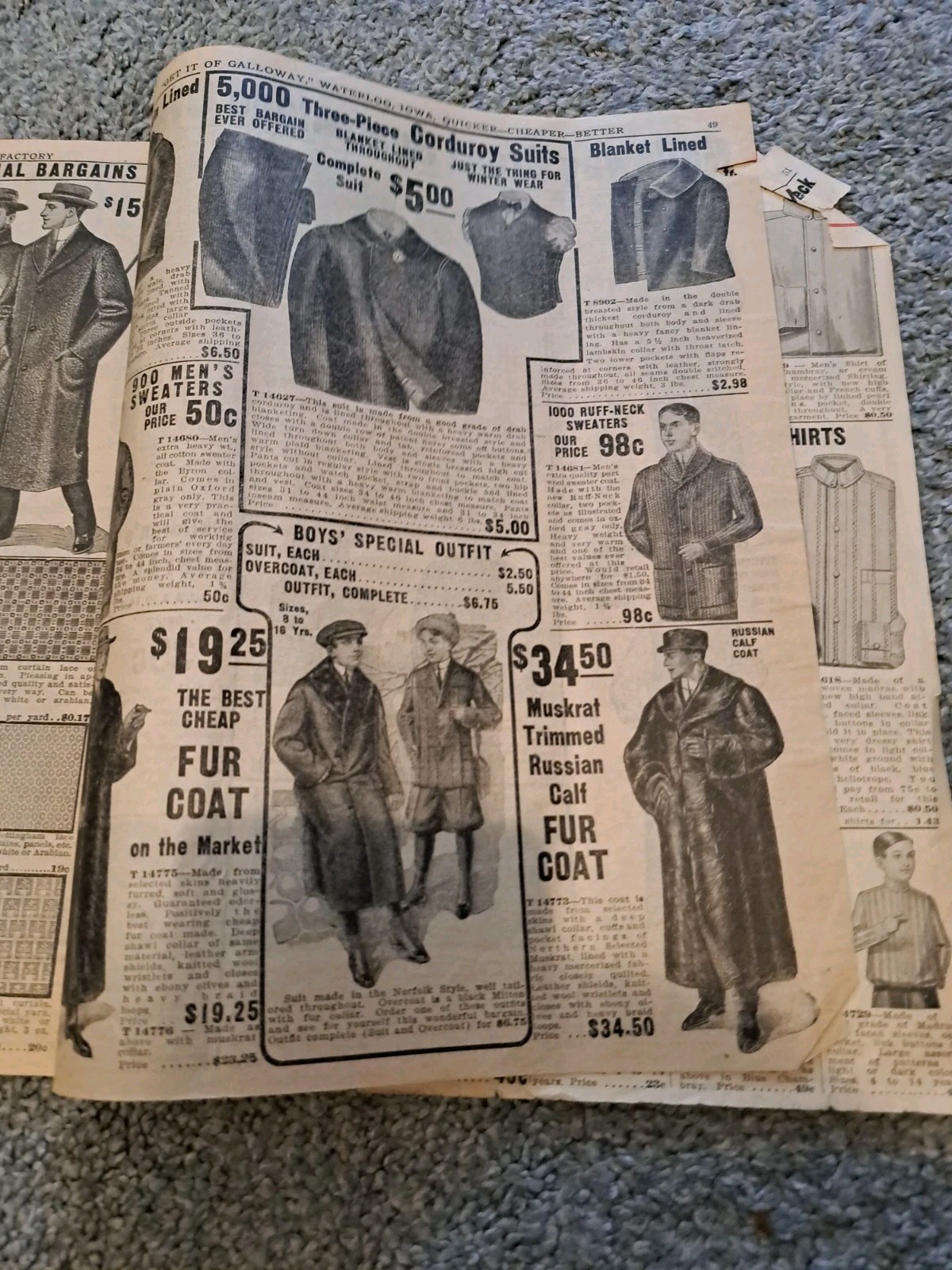 1914 Galloway Catalog Farm Equipment Plows Clothing Stoves