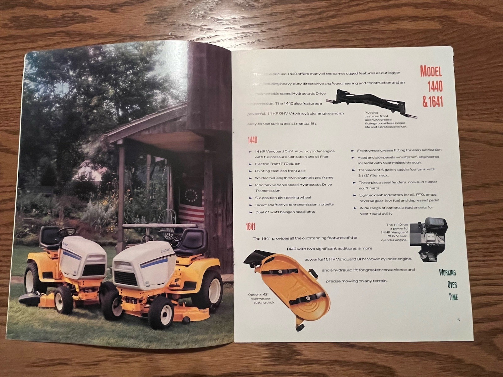 Cub Cadet Garden Tractors Advertising Brochure 1984 1440 1641 Agriculture