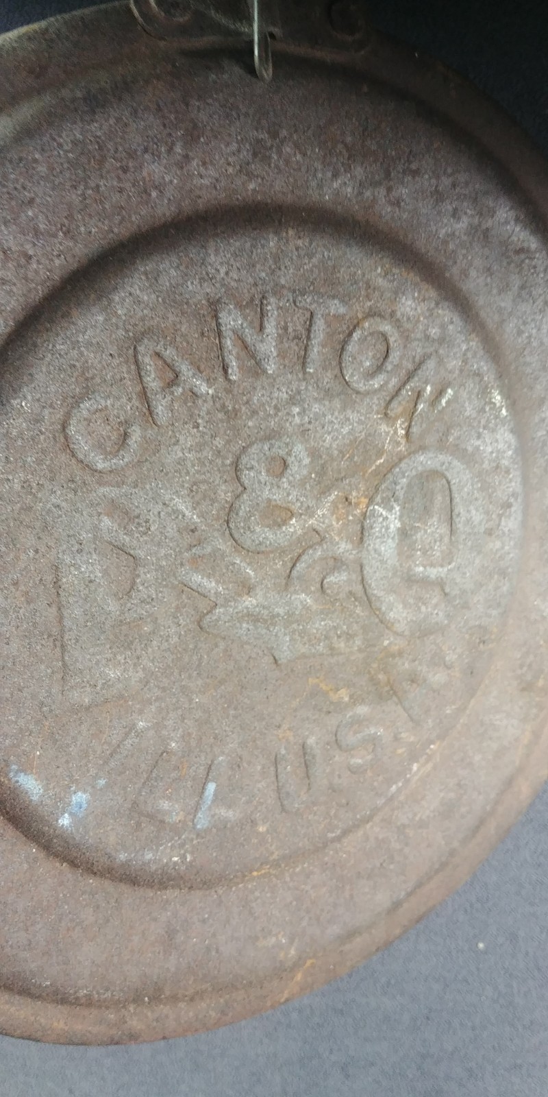 1890s Metal Top P&O Parlin & Orendorff Plow Picture Part Unknown Antique 9 3/4″