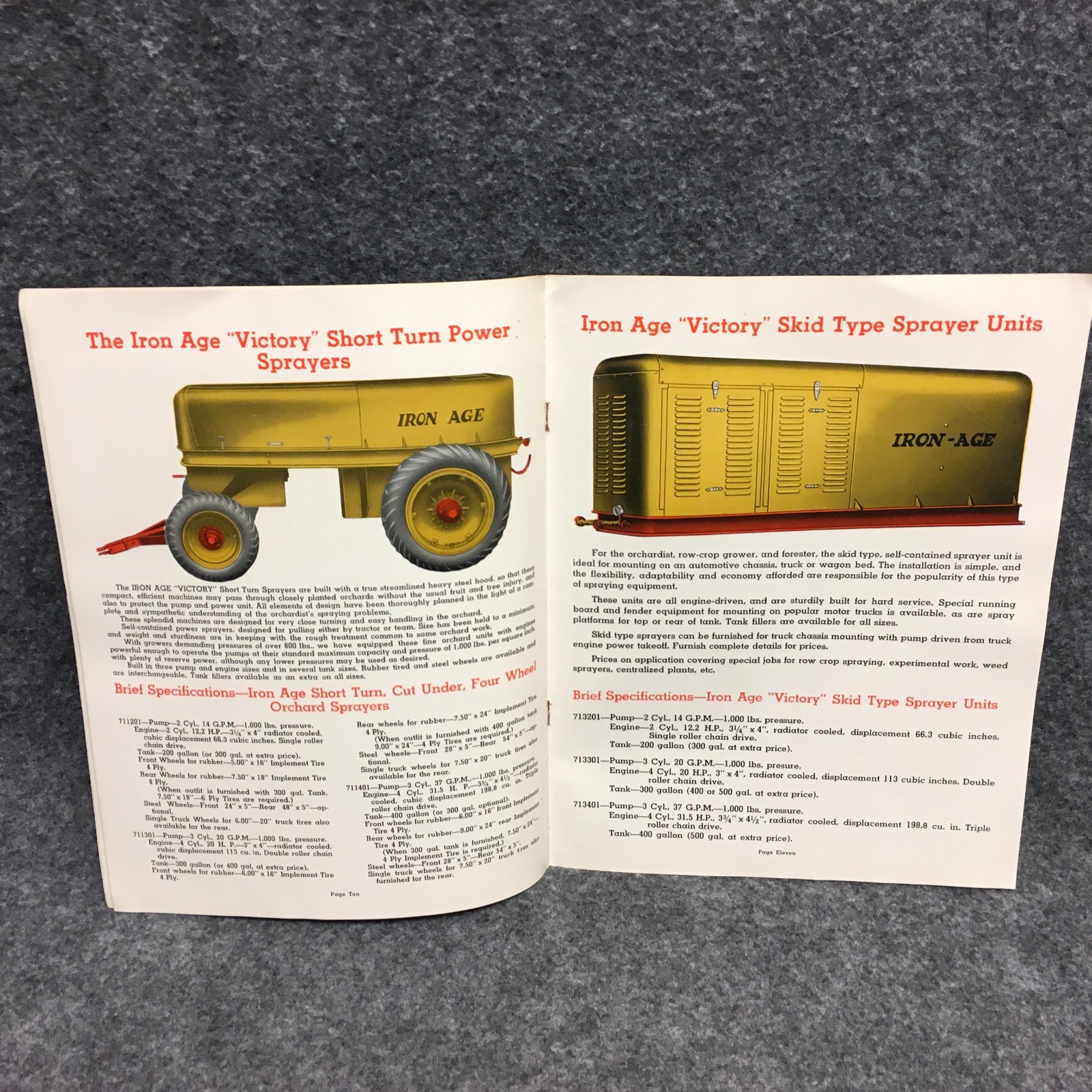 1940s Farquhar Iron Age High Pressure Sprayers Advertising Catalog Manual 38-S