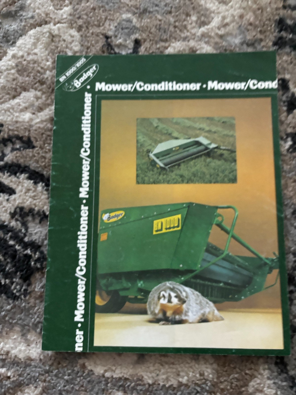 Badger BN1000 Mower Conditioner Haybine For 1978 Brochure DCPA26