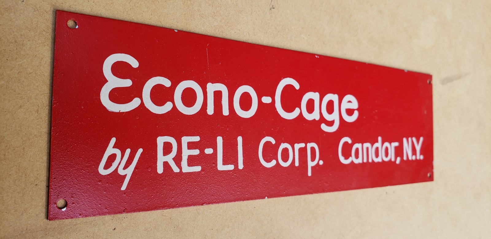 Vintage Metal Signs Candor NY Farm RE-LI Corp Advertising Farming Agriculture