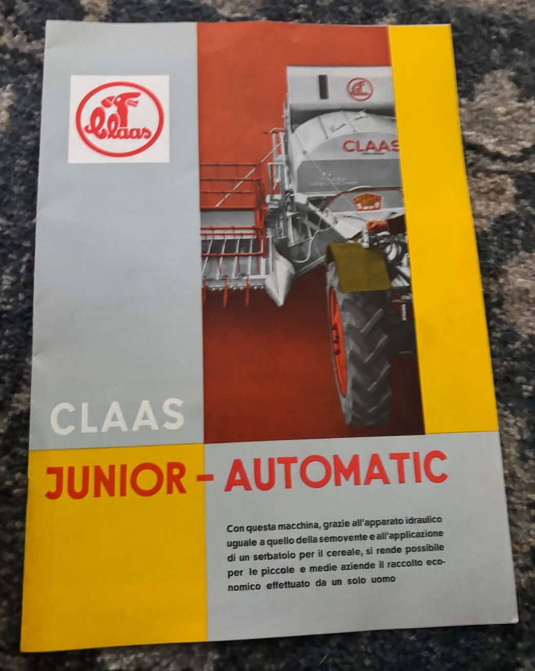 Claas Junior Automatic Combine Brochure FCCA25
