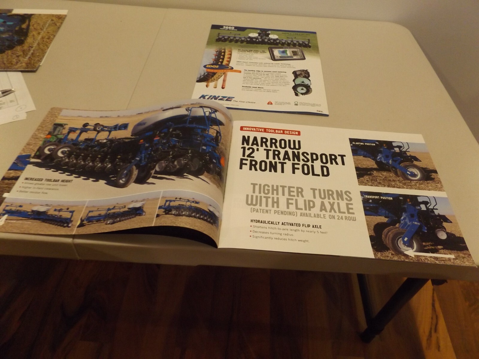 2-pc. KINZE 4900 & 3660 TWIN-LINE PLANTERS , LIT # TA 1.16.14/5K, 3660