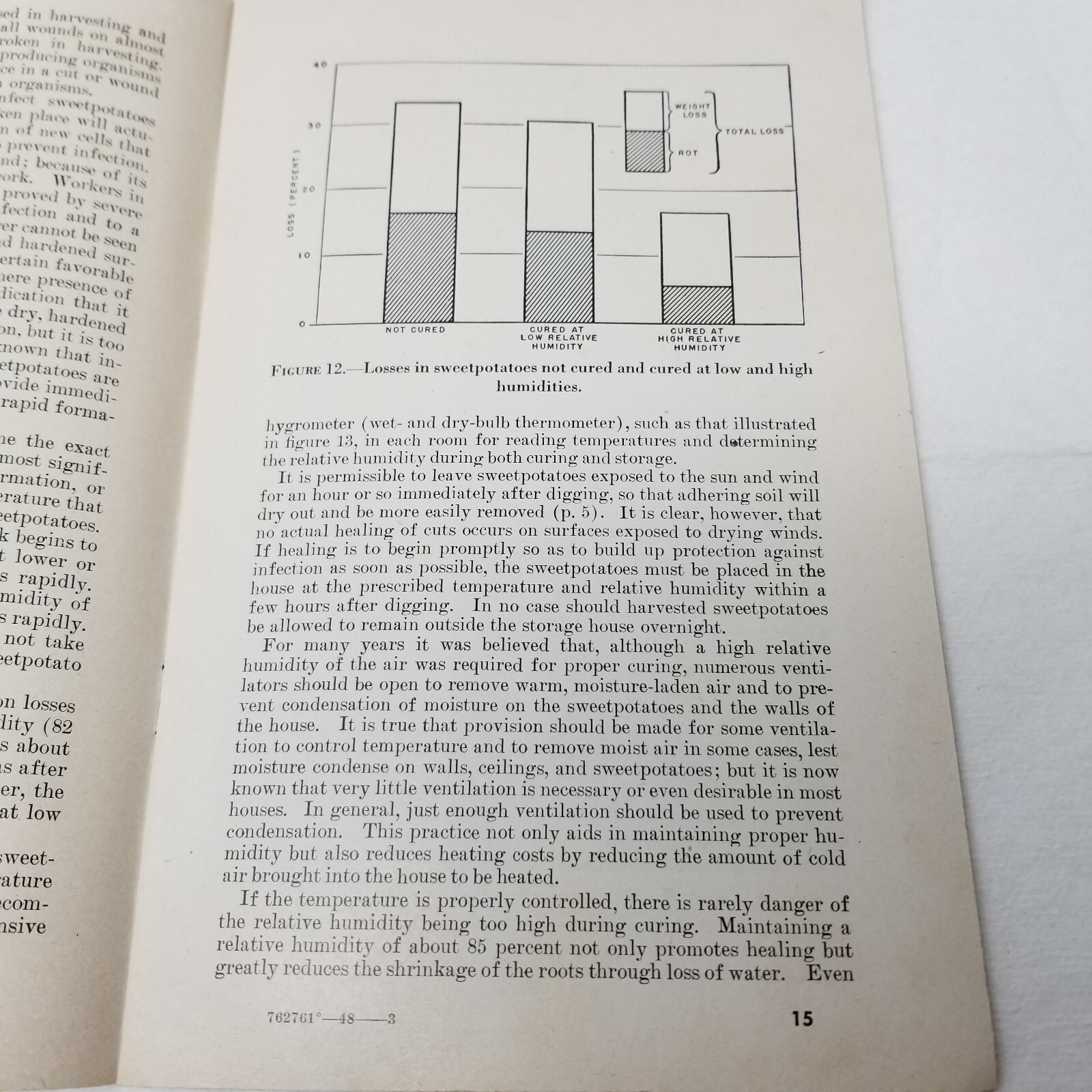 Storage of Sweet Potatoes 1948 Farmers’ Bulletin Booklet 1442 USDA Photos Charts
